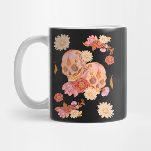 Mexican Skulls and Flowers Mug